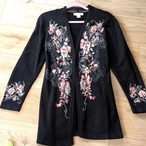 Christopher & Banks embroidered cardigan